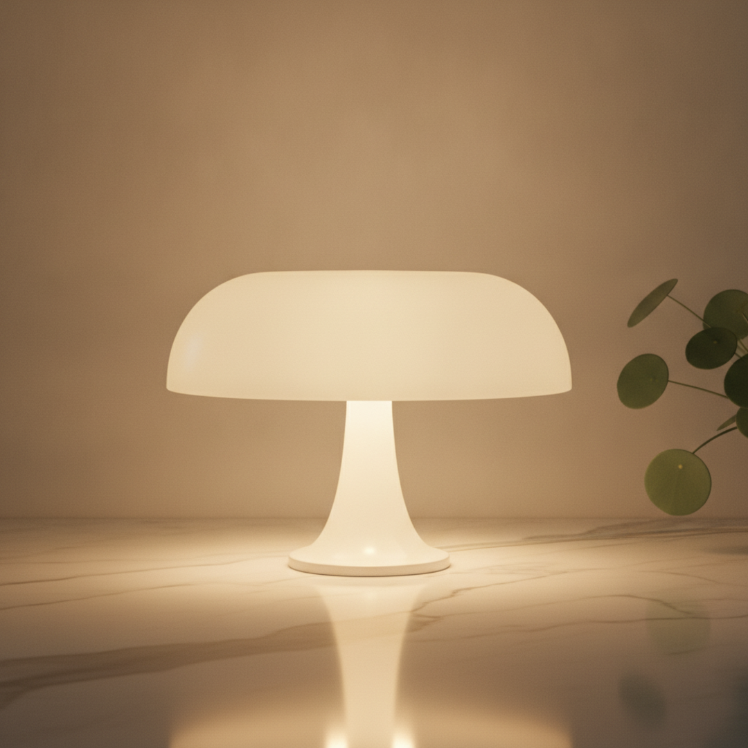 Keldvik — Sigrid Table Lamp, Sculptural ABS and PS — Marble Surface, square 1