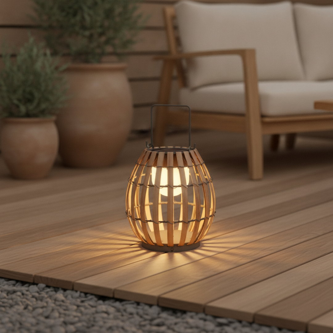 Keldvik — Sundew Outdoor Lamp, Handwoven Rattan — Outdoor Patio, square 5