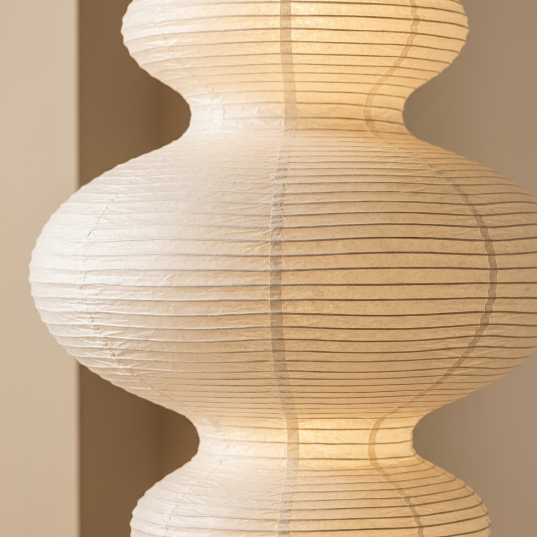Keldvik — Yuki Pendant Light, Handcrafted Rice Paper Shade — Warm Neutral Studio, square 1