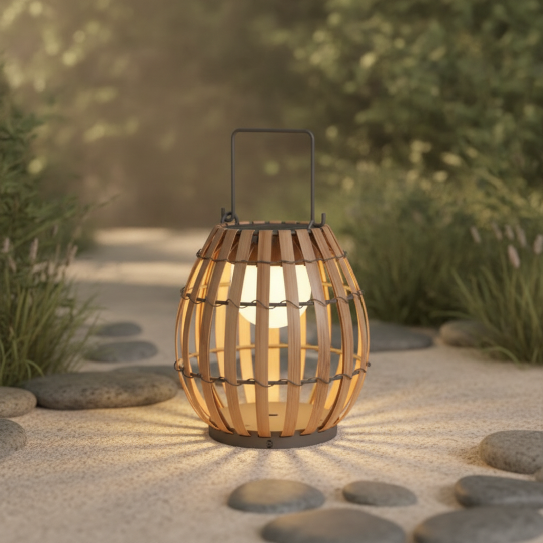 Keldvik — Sundew Outdoor Lamp, Handwoven Rattan — Outdoor Garden, square 3