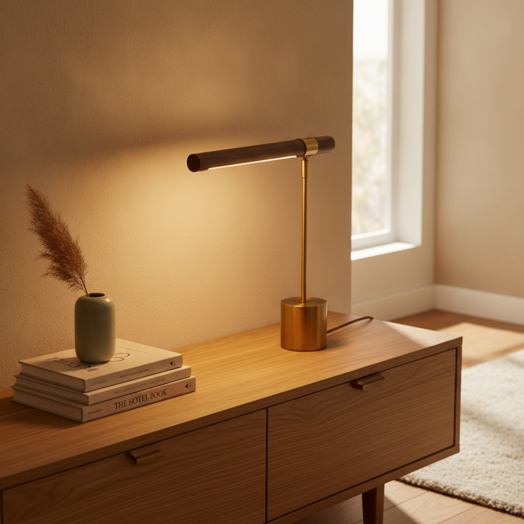 Keldvik — Forgecrest Table Lamp, Wrought Iron and Metal Shade — Luxury Interior, square 2