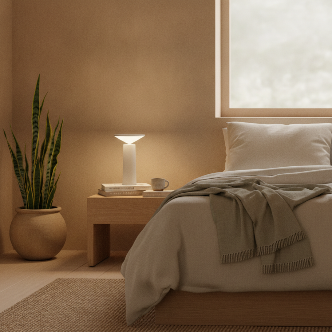 Keldvik — Mistbloom Table Lamp, Touch-Sensitive Metal and Plastic — Nordic Japandi Living Room, square 2
