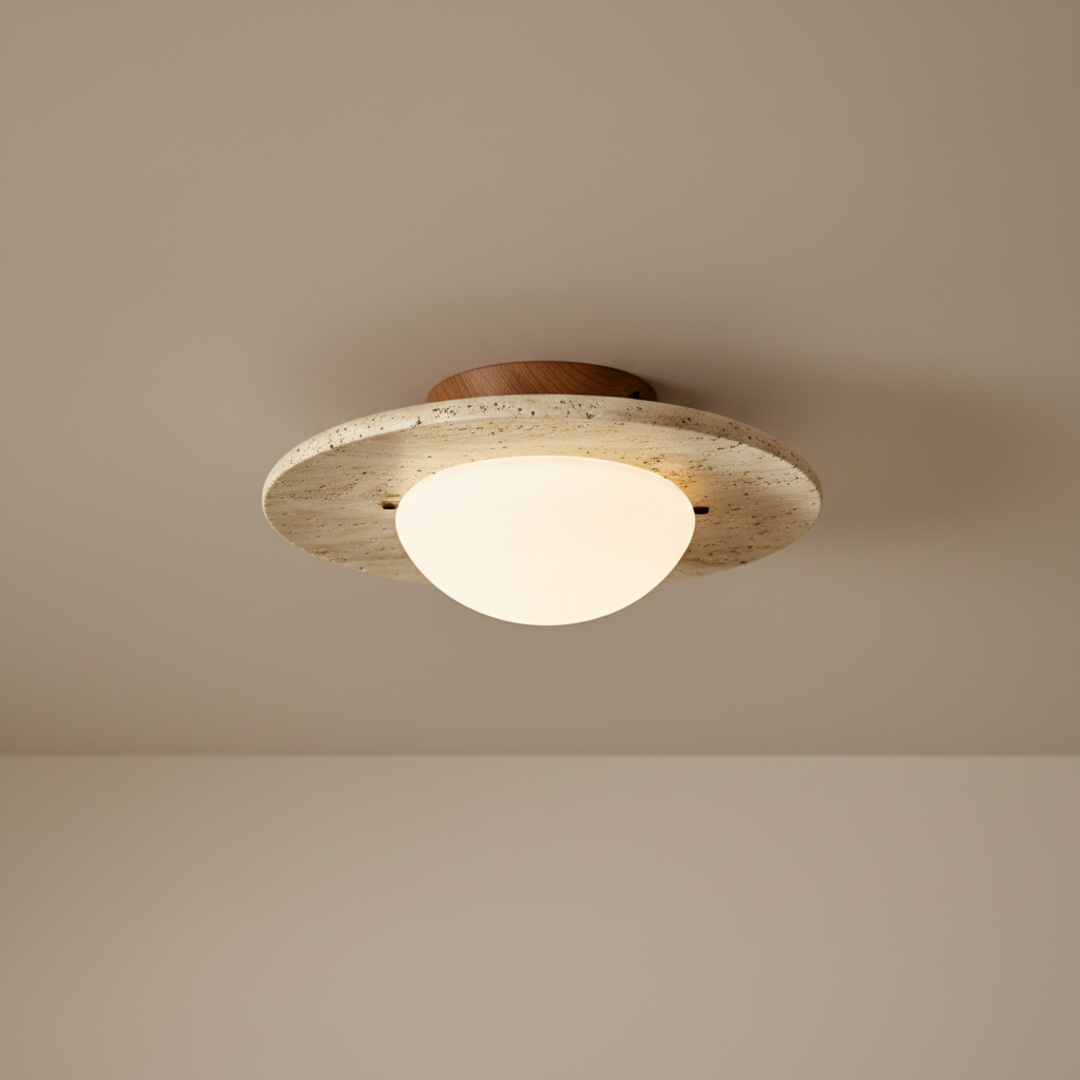 Keldvik — Havenstone Ceiling Light, Natural Travertine Shade — Premium Catalog Look, square 3
