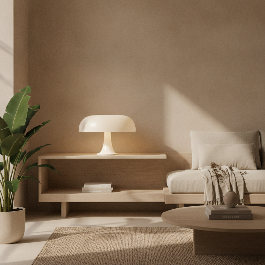 Keldvik — Sigrid Table Lamp, Sculptural ABS and PS — Nordic Japandi Living Room, square 1