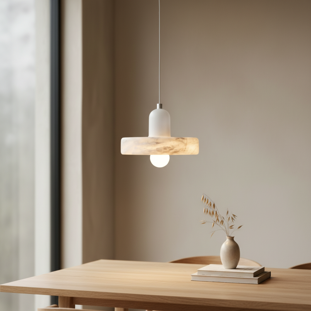 Keldvik — Veinlight Pendant Light, Handcrafted Natural Marble — Modern Home Interior, square 1