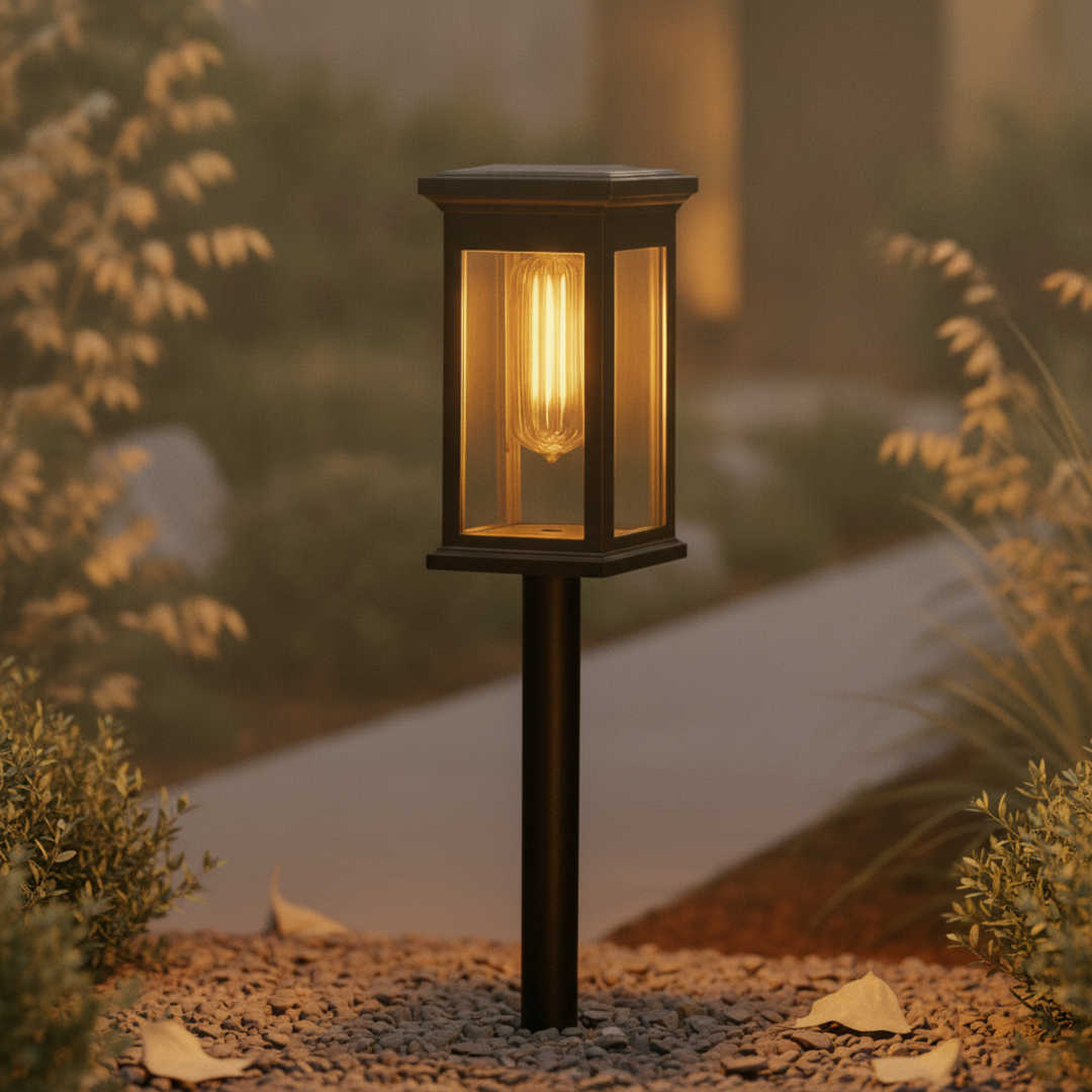 Keldvik — Vega Outdoor Lamp, Weather-Resistant Solar-Powered ABS — Outdoor Garden, square 1