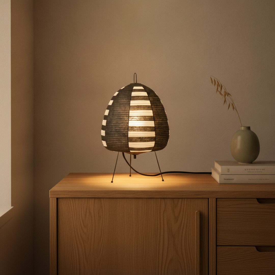 Keldvik — Serenitea Table Lamp, Handcrafted Rice Paper Shade — Luxury Interior, square 1