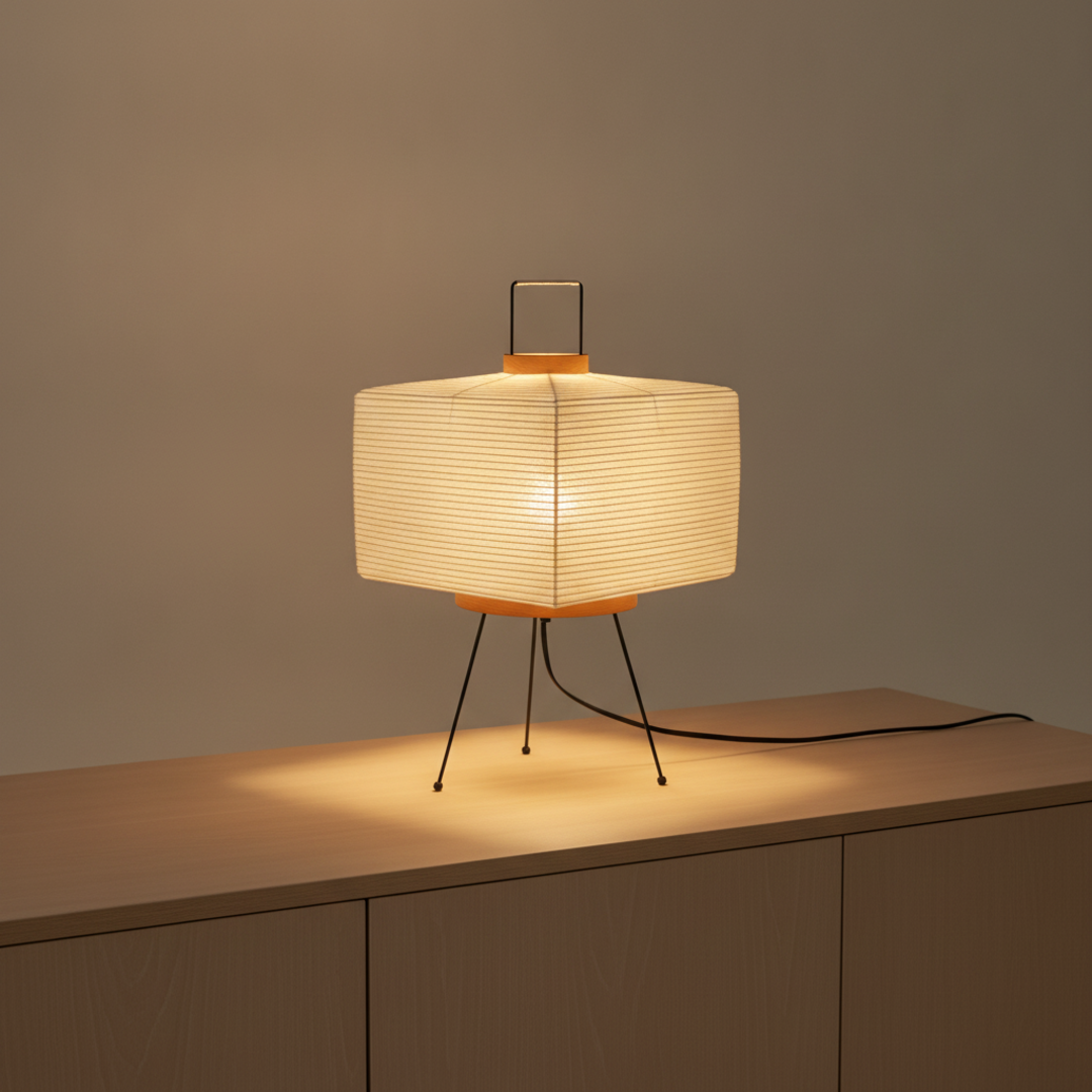 Keldvik — Moonlit Table Lamp, Hand-Folded Washi Shade — Premium Catalog Look, square 4