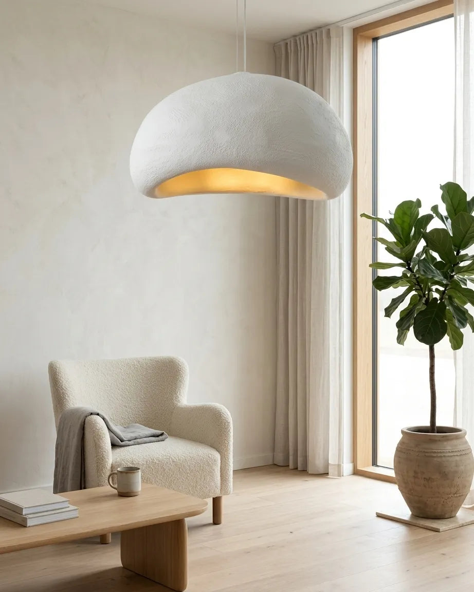 Calmform Pendant Light, Hand-Finished Polymer