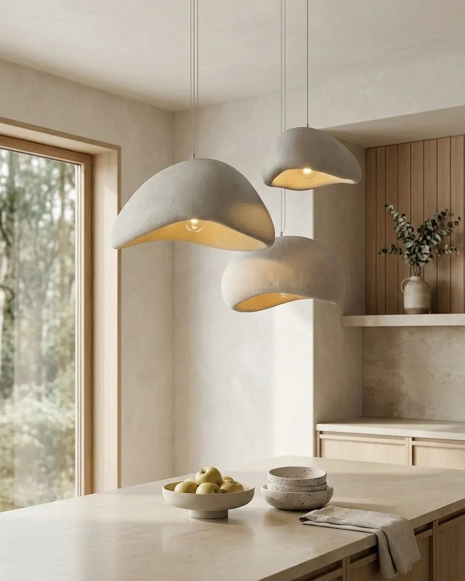 Calmform Pendant Light, Hand-Finished Polymer