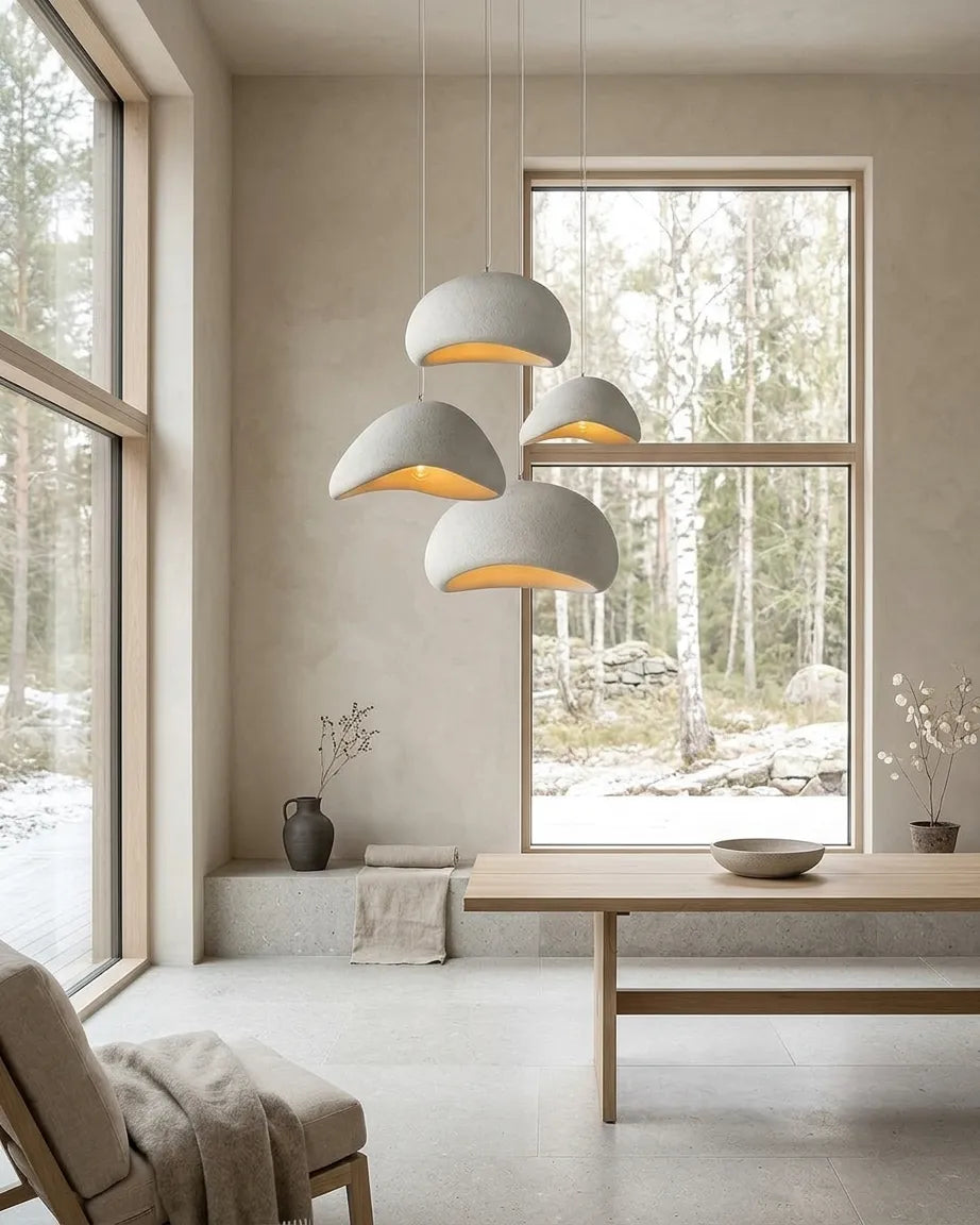 Calmform Pendant Light, Hand-Finished Polymer