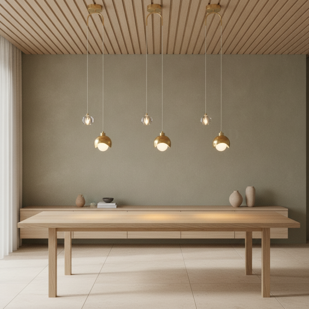 Keldvik — Lumen Pendant Light, Warm White Glass — Luxury Interior, square 1