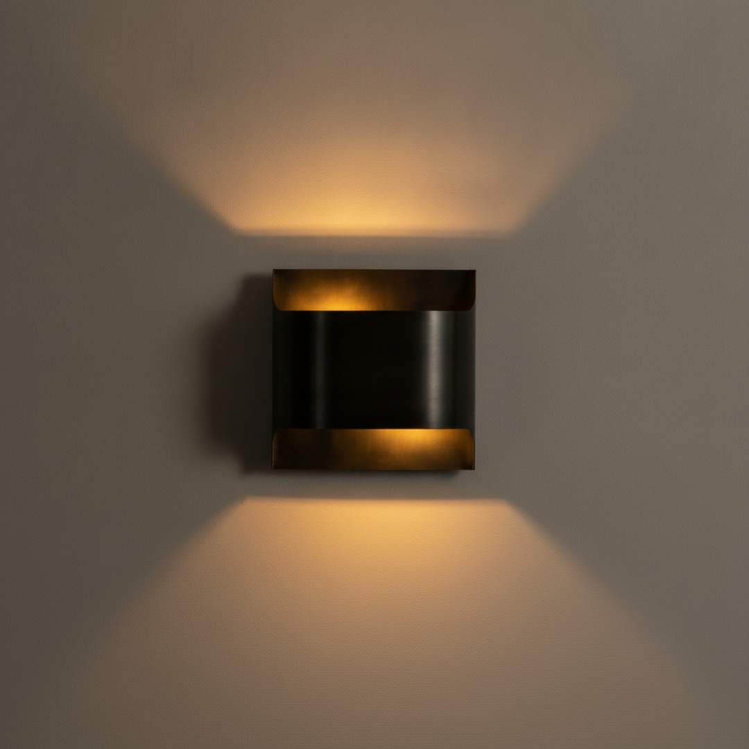 Keldvik — Glowdome Wall Lamp, Hand-Finished Solid Brass — Premium Catalog Look, square 1