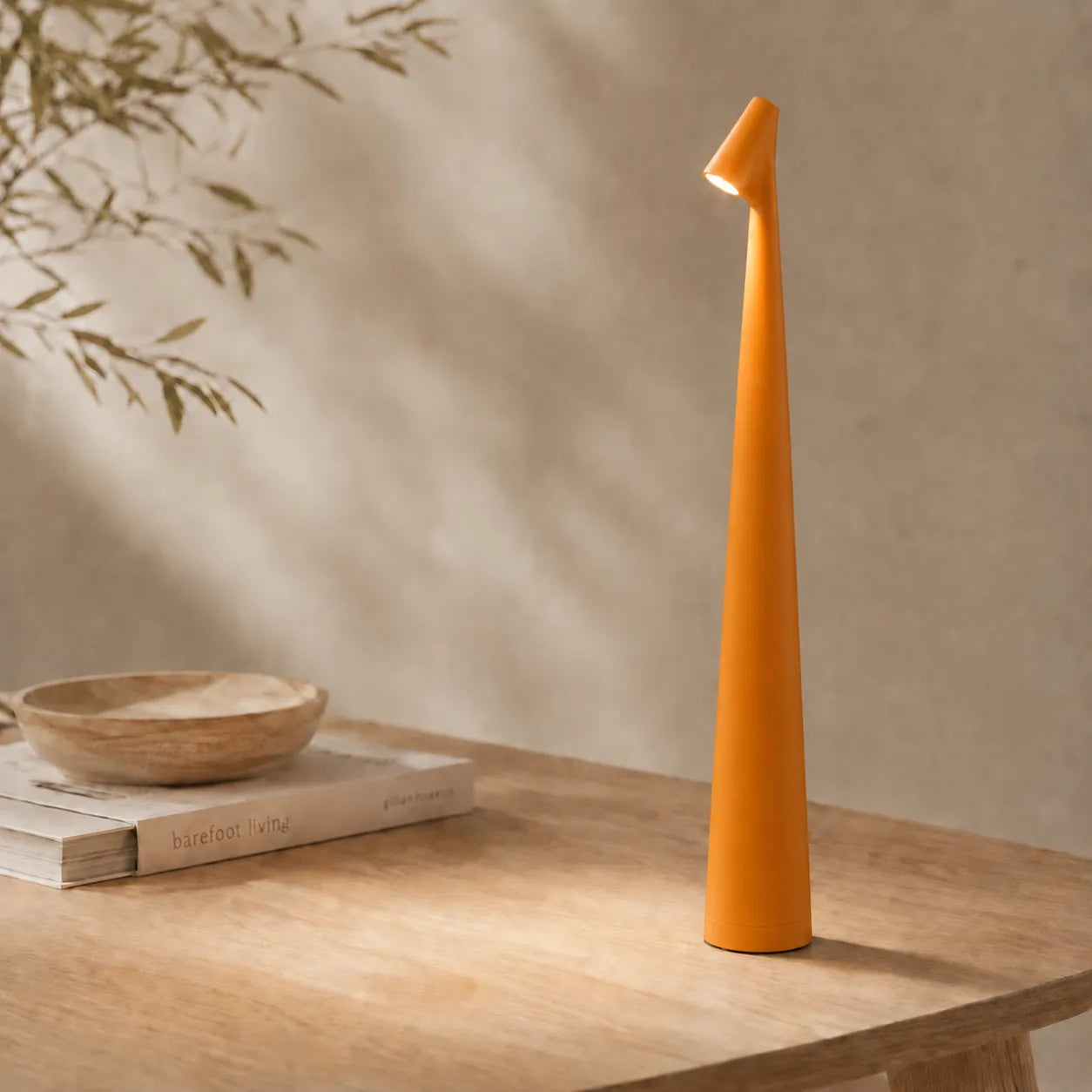 Duskspire Table Lamp, Matte Aluminium with Polycarbonate Diffuser