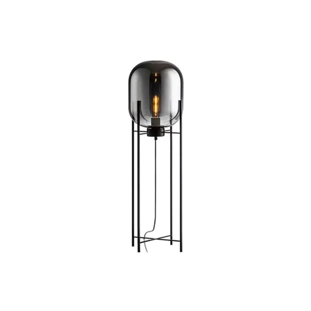 Hazeveil Table Light, Smokey Grey Glass Dome