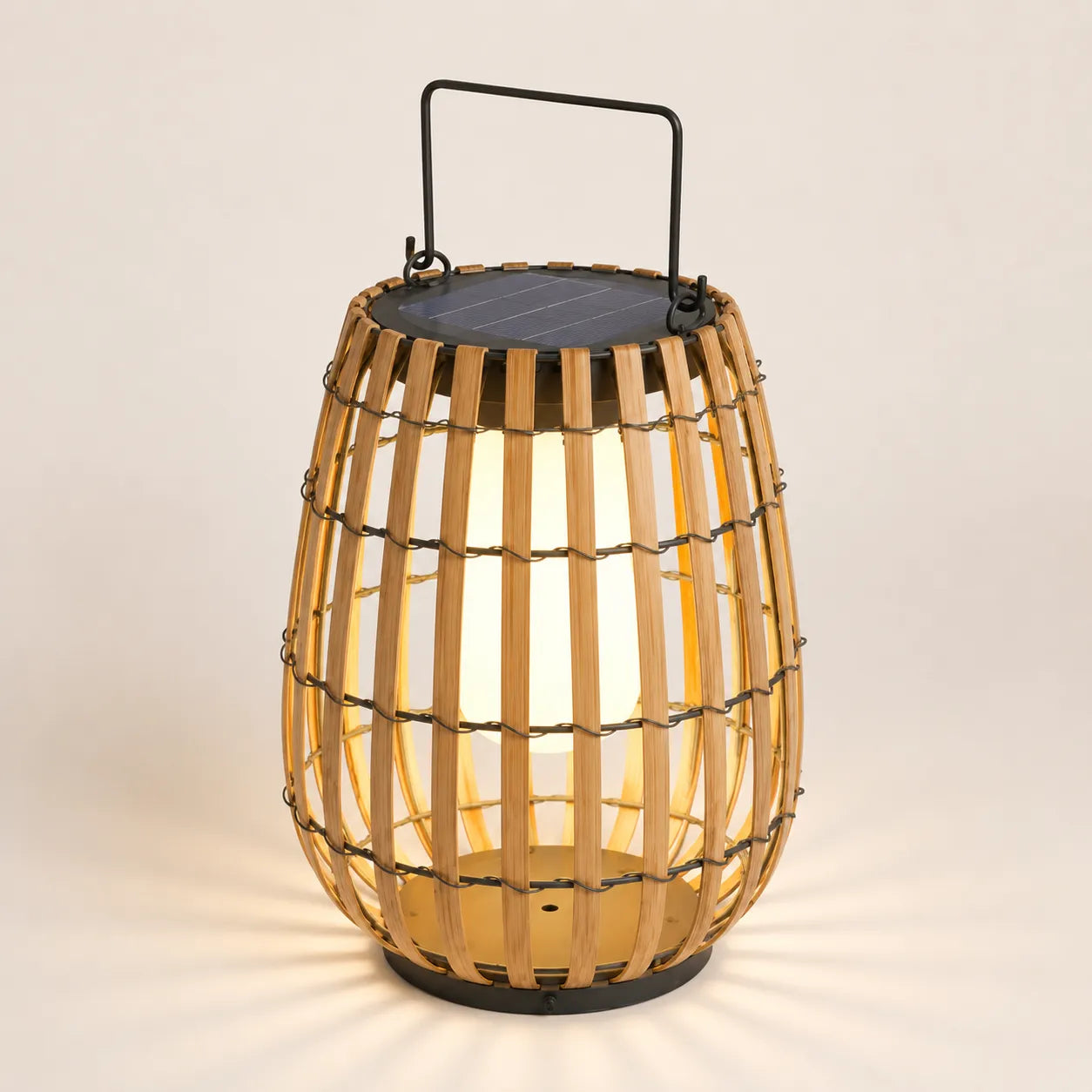 Sundew Outdoor Lamp, Handwoven Rattan