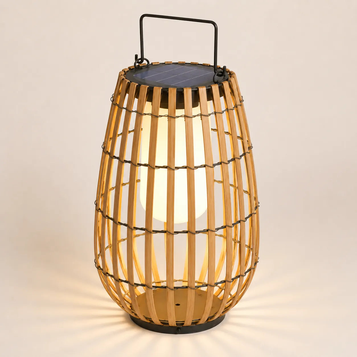 Sundew Outdoor Lamp, Handwoven Rattan