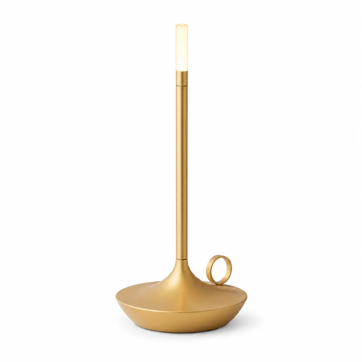 Svelte Table Lamp, Brushed Aluminium Finish