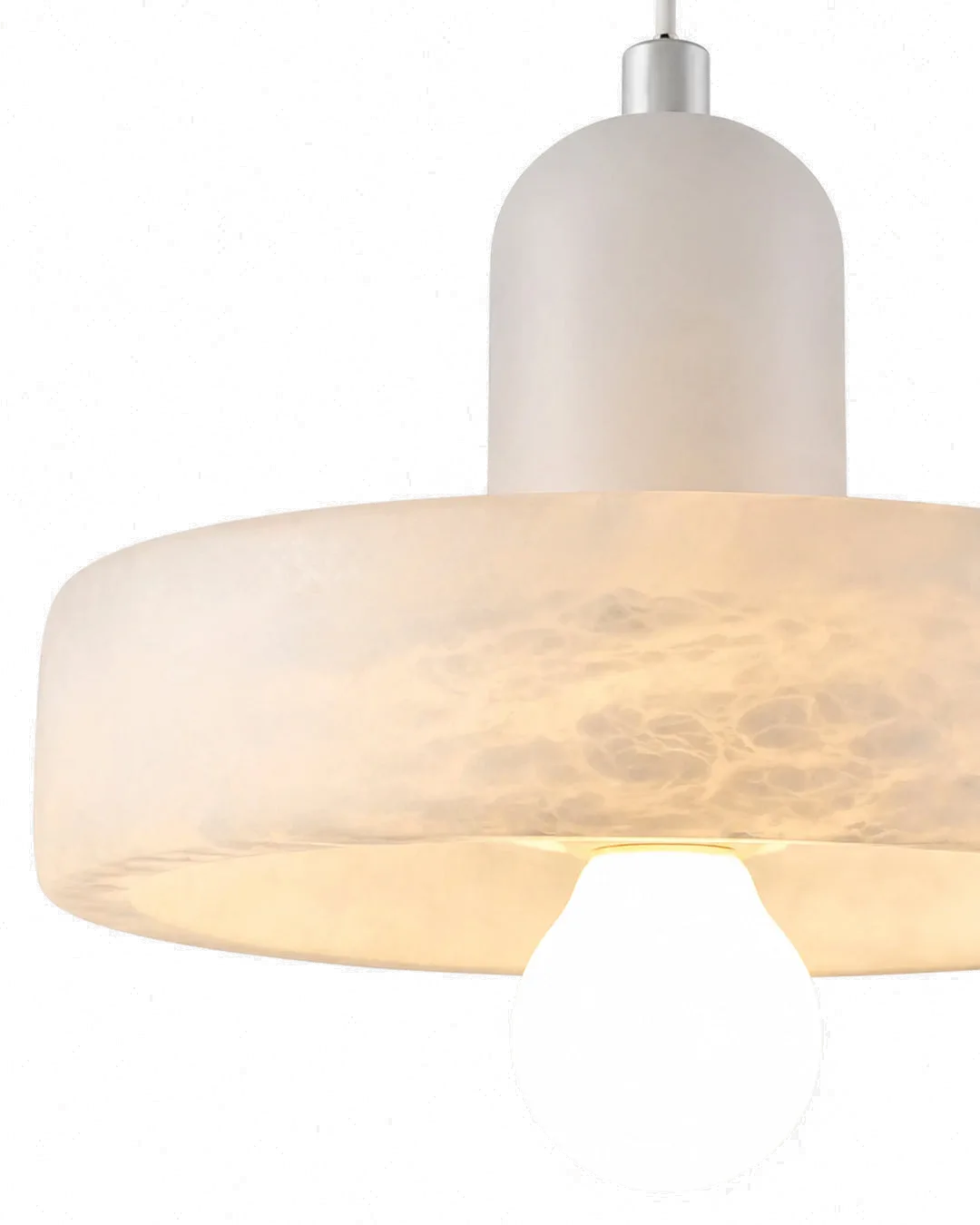 Veinlight Pendant Light, Handcrafted Natural Marble