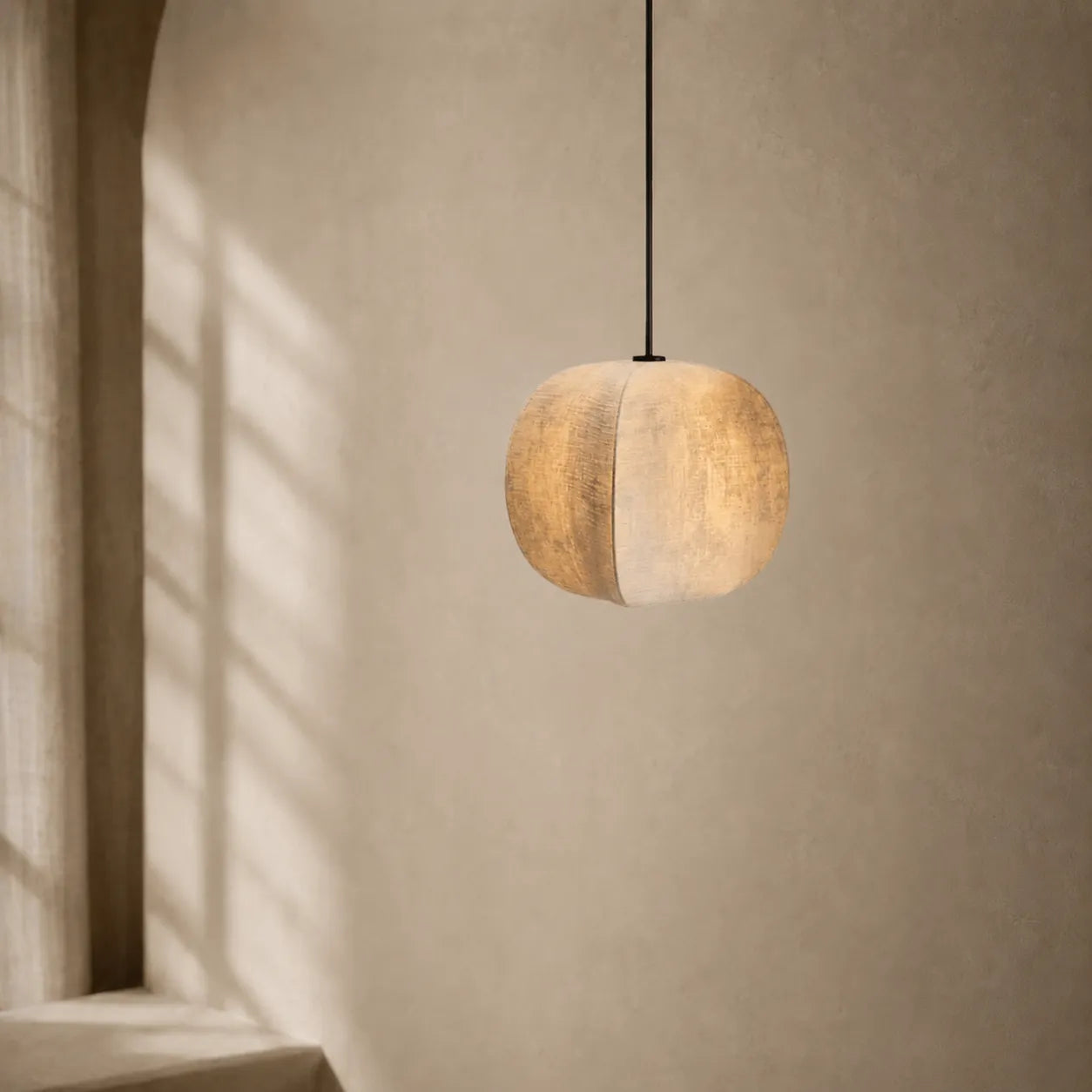 Mistlantern Pendant Light, Soft Imitation Silk Shade