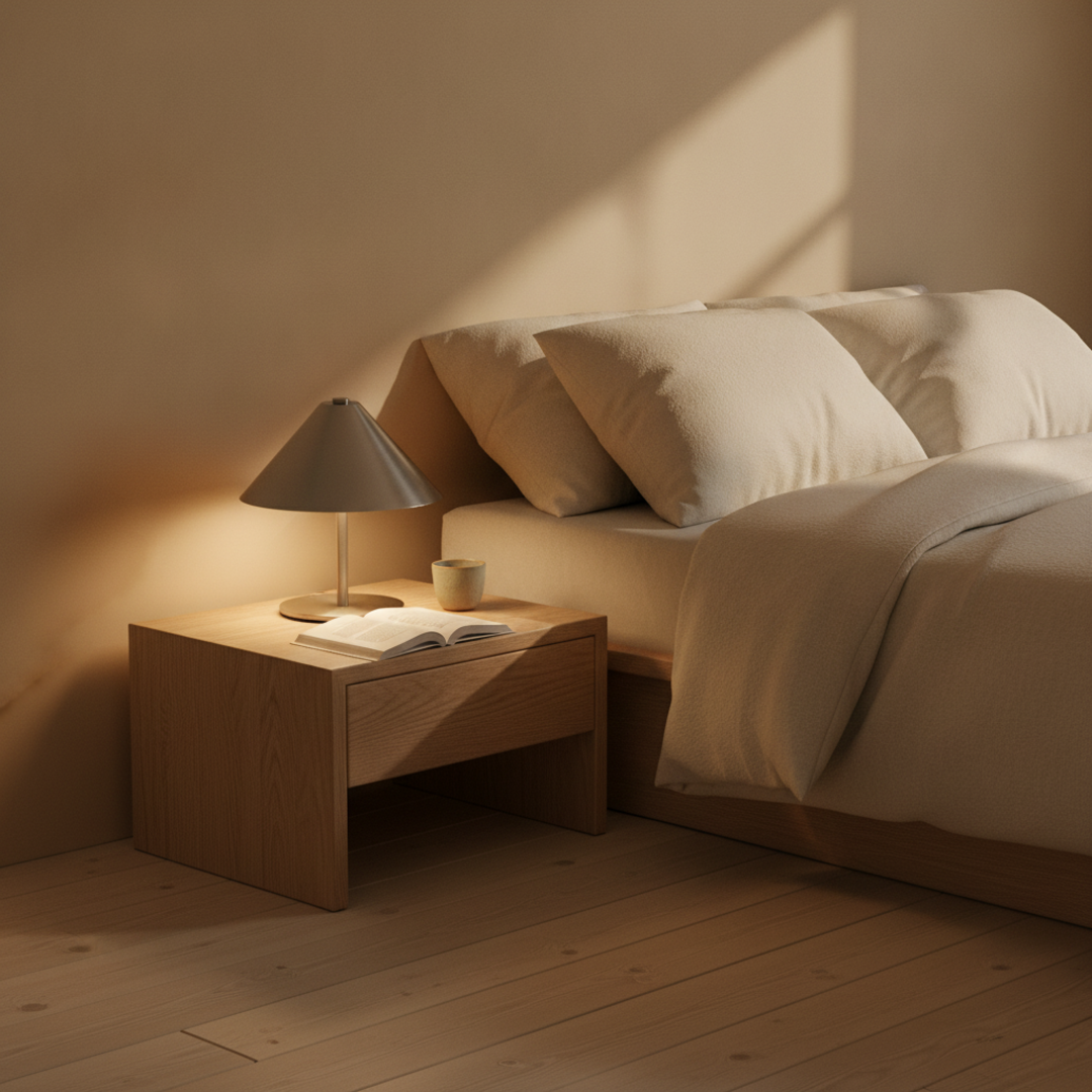 Keldvik — Glowhaven Table Lamp, Portable Touch-Controlled LED — Soft Neutral Bedroom, square 1