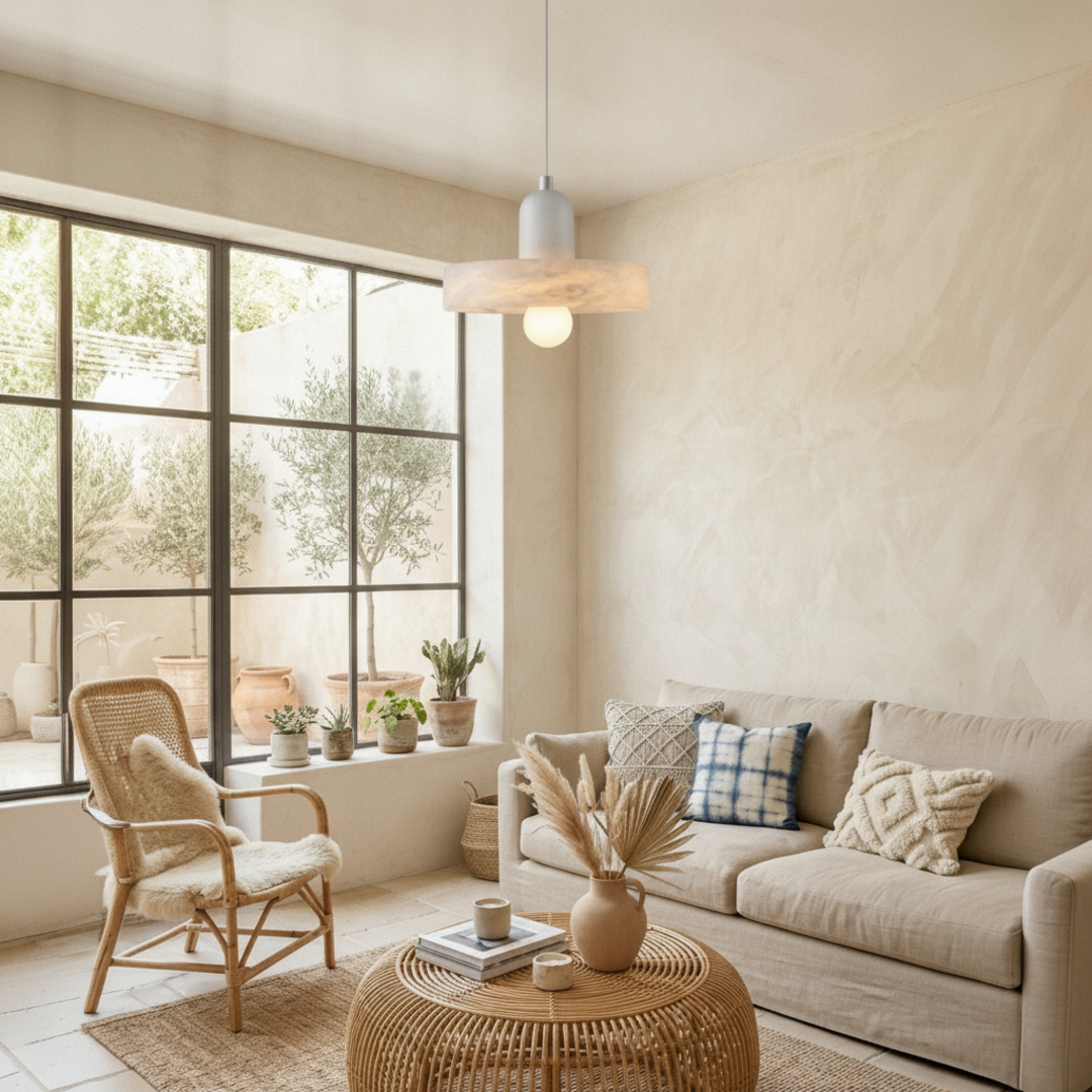 Keldvik — Veinlight Pendant Light, Handcrafted Natural Marble — Modern Home Interior, square 2