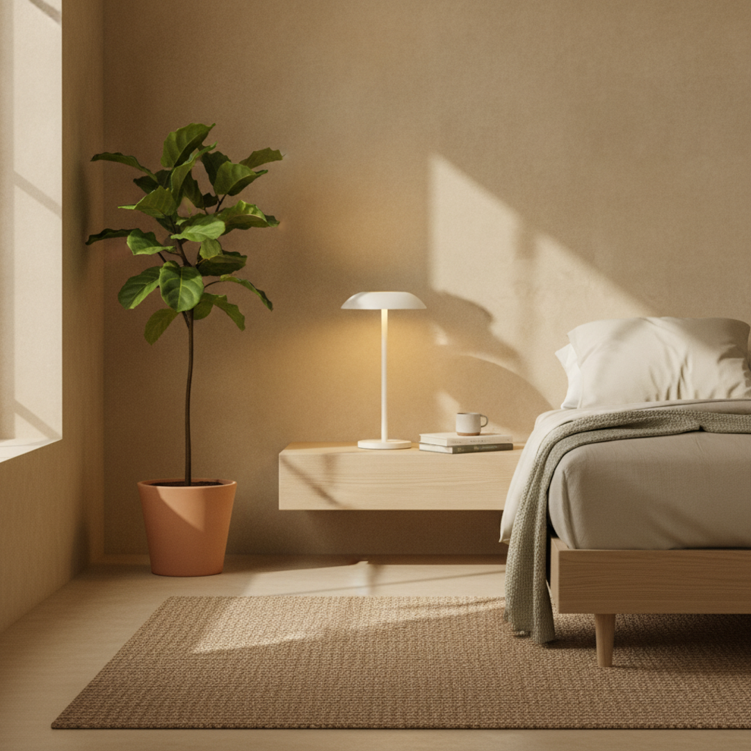 Keldvik — Astrid Table Lamp, Iron and Warm LED — Nordic Japandi Living Room, square 4