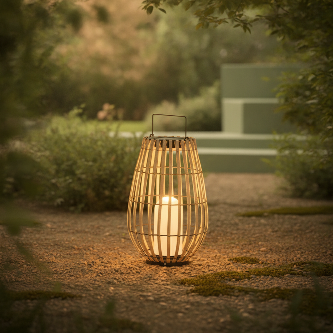 Keldvik — Sundew Outdoor Lamp, Handwoven Rattan — Outdoor Garden, square 2