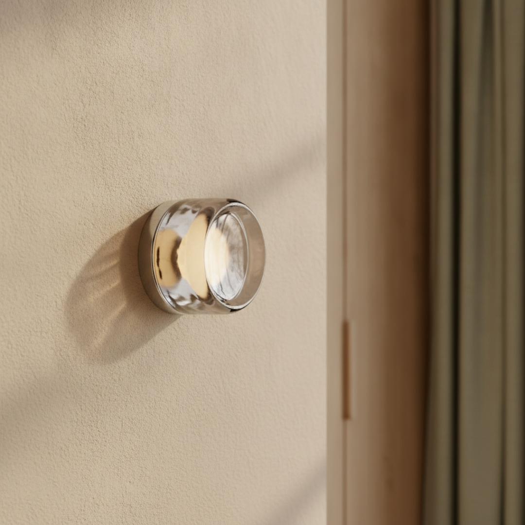Keldvik — Ember Wall Lamp, Dimpled Smoked Grey Glass — Luxury Interior, square 3