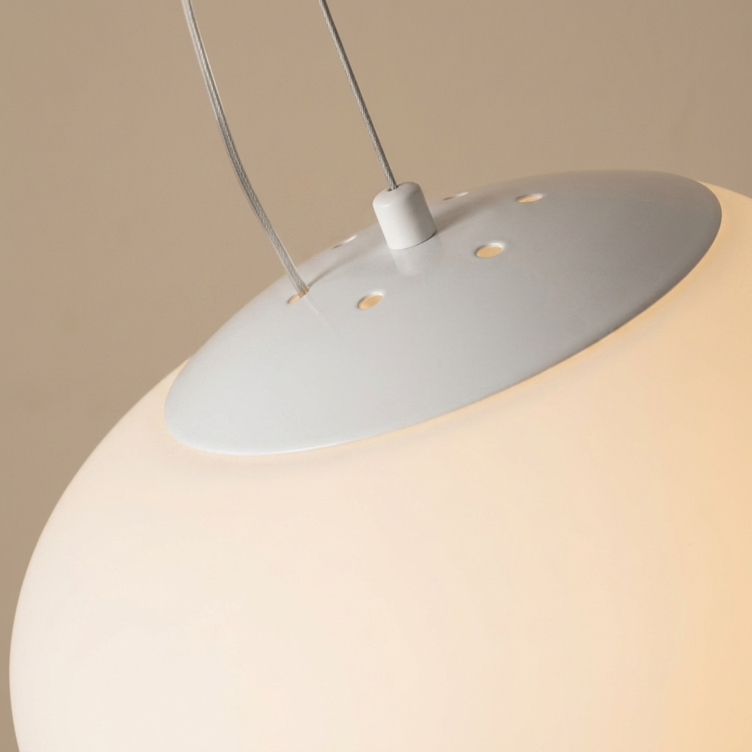 Keldvik — Glowform Pendant Light, Satin Hand-Blown Glass — Warm Neutral Studio, square 4