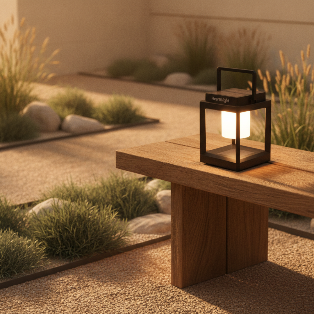 Keldvik — Hearthlight Outdoor Lantern, Eco-Friendly Solar Power — Modern Garden with Solar Lights, square 1