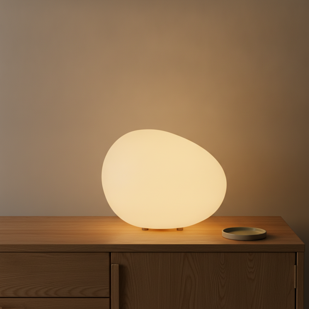 Keldvik — Pebblecrest Table Lamp, Warm White Acrylic — Premium Catalog Look, square 2