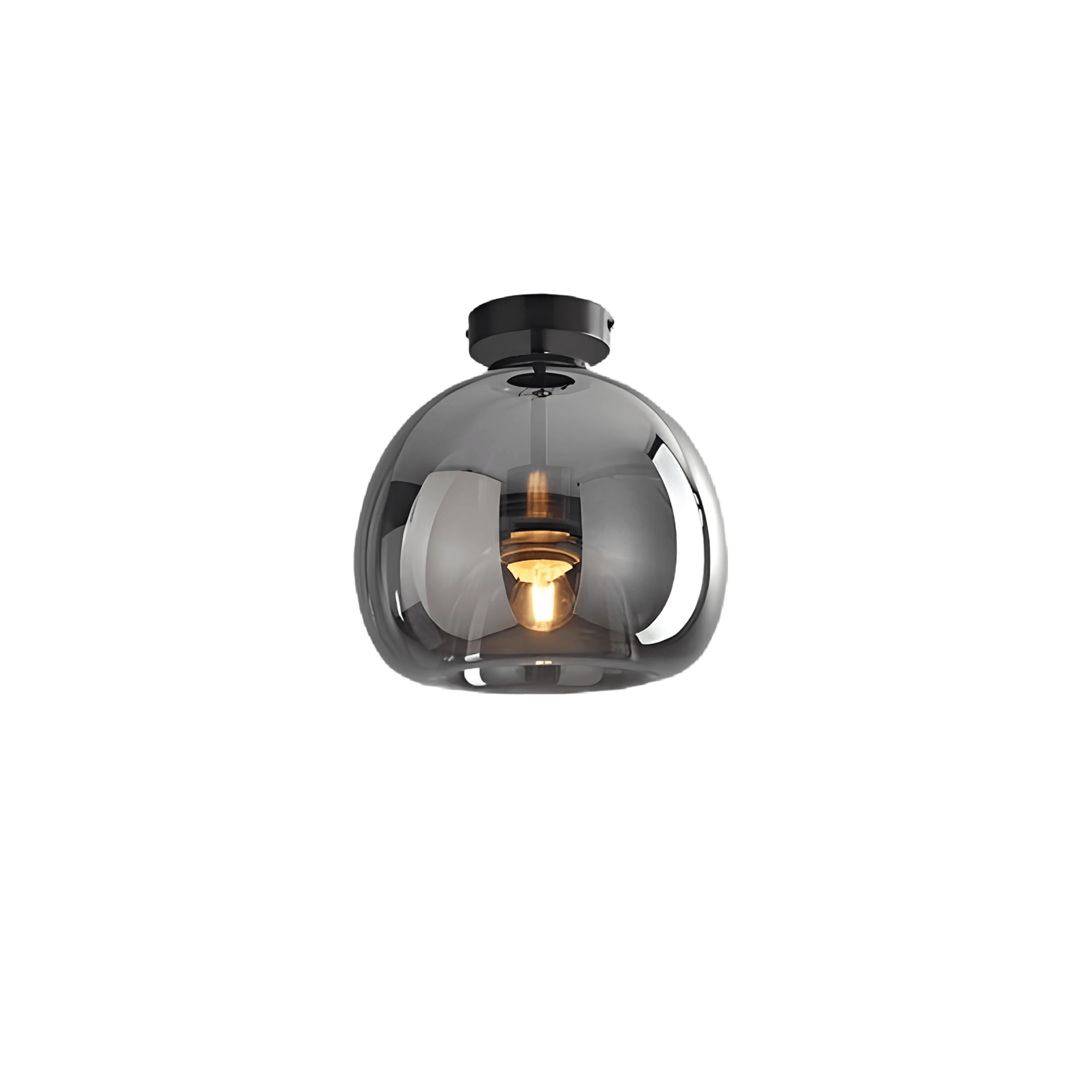 Glasthra Ceiling Light, Tinted Glass Shade