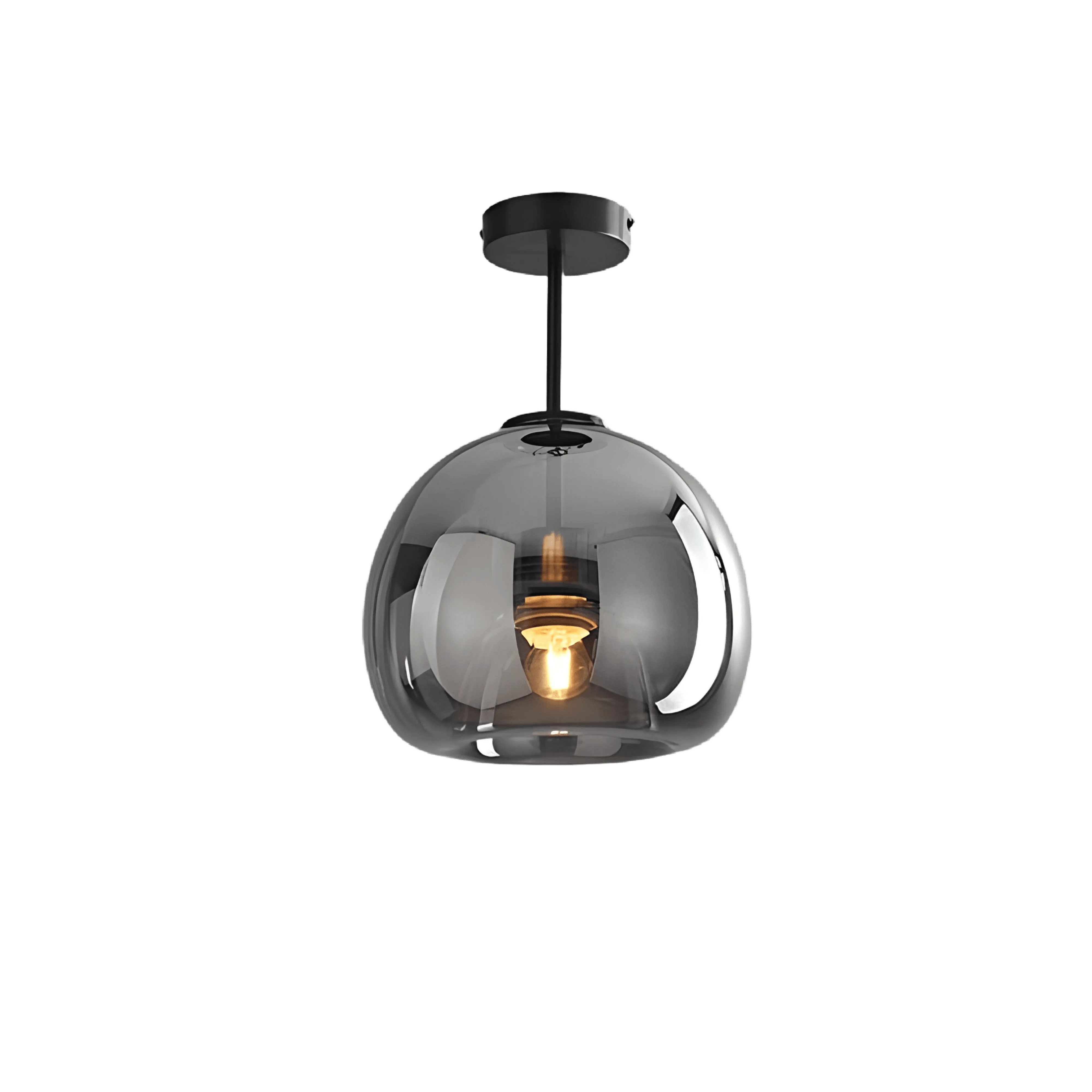 Glasthra Ceiling Light, Tinted Glass Shade