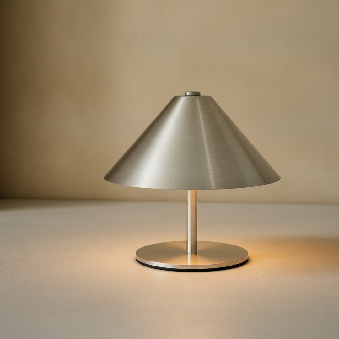 Keldvik — Glowhaven Table Lamp, Portable Touch-Controlled LED — Concrete Surface, square 1