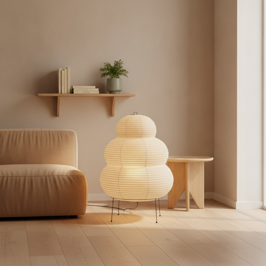 Keldvik — Shiro Table Lamp, Handmade Mulberry Paper Shade — Modern Home Interior, square 2