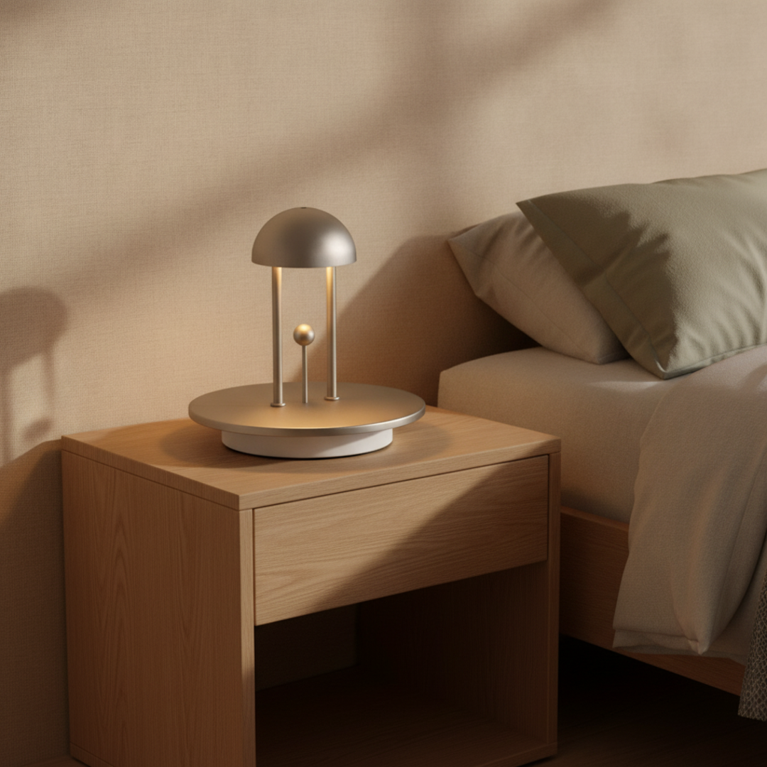 Keldvik — Harmonarc Table Lamp, Warm White Steel and ABS — Luxury Interior, square 2
