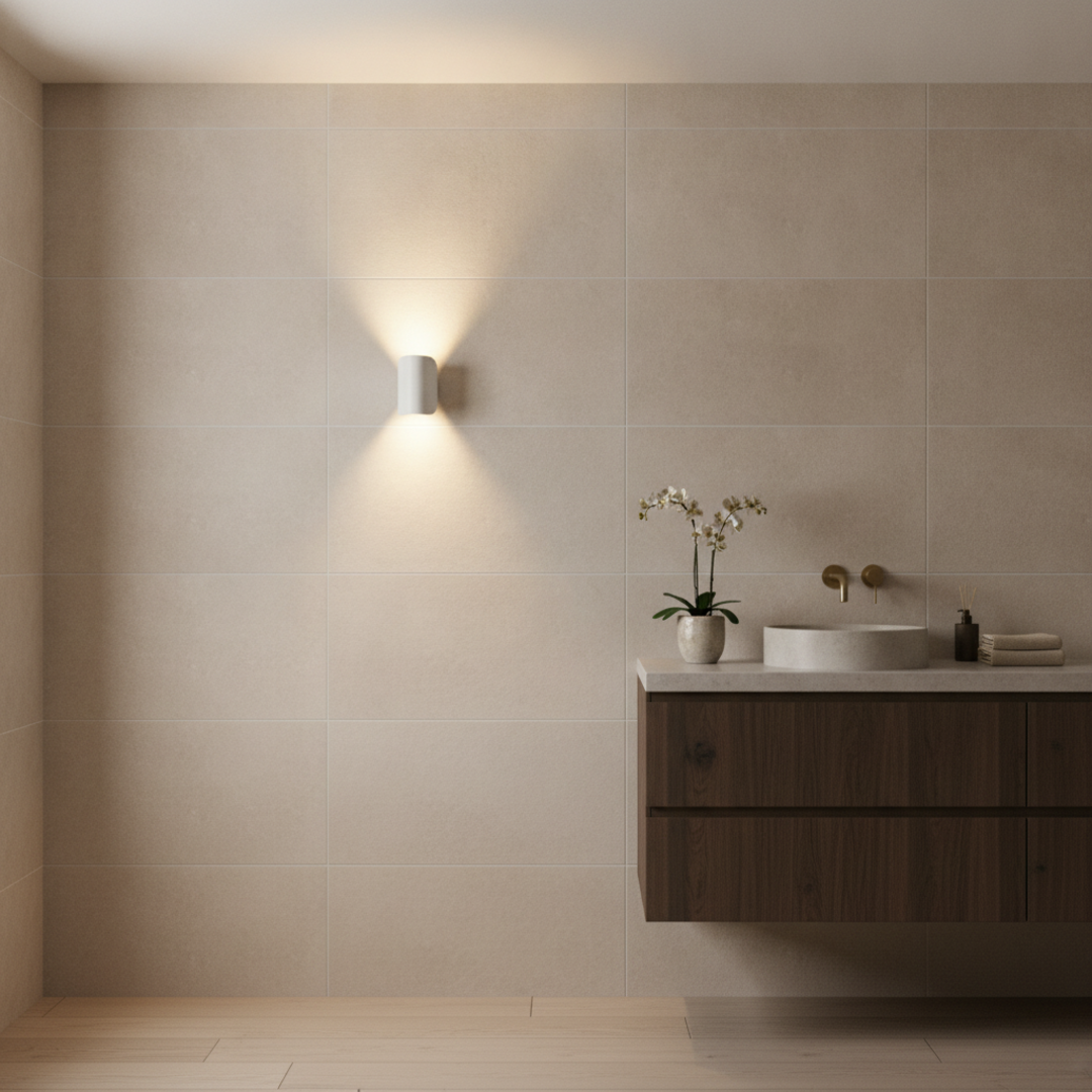 Keldvik — Bjorn Wall Sconce, Aluminium Up Down Light — Bathroom Interior, square 1