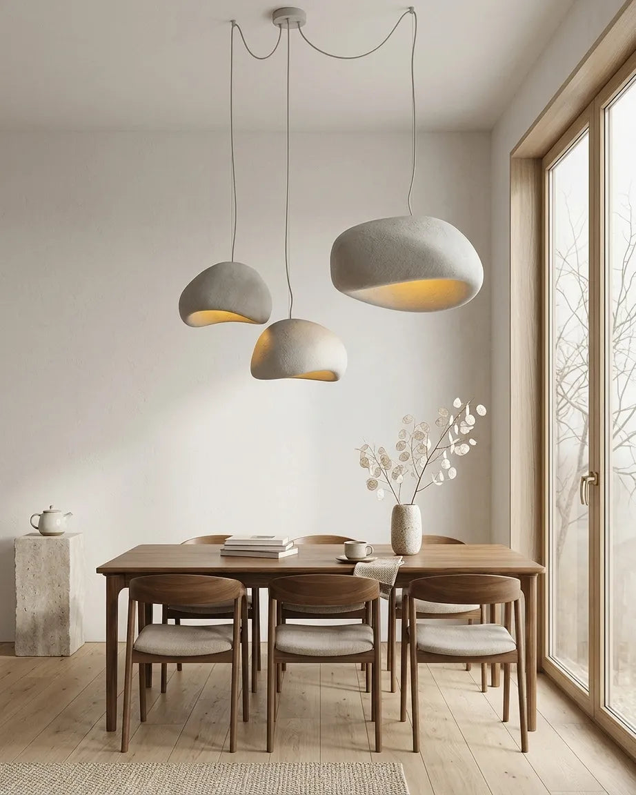 Calmform Pendant Light, Hand-Finished Polymer
