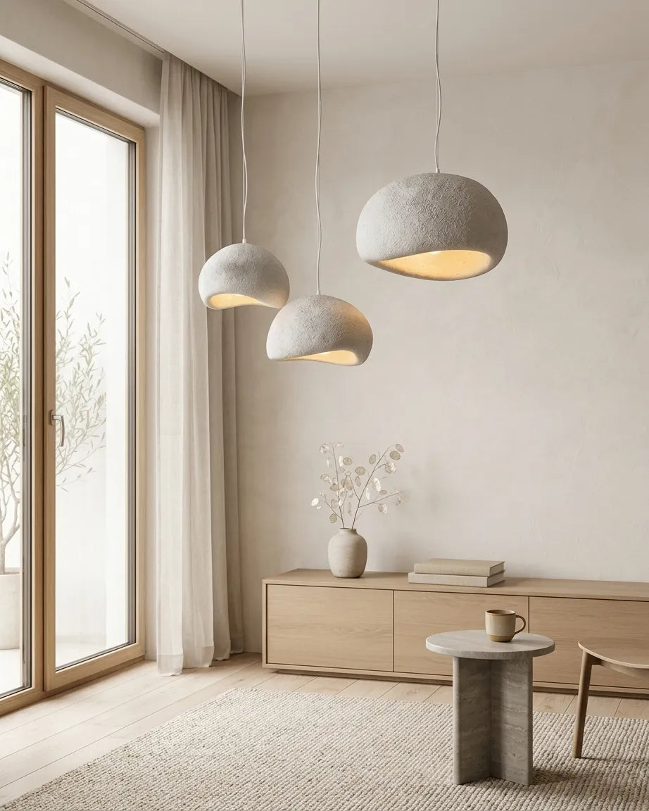 Calmform Pendant Light, Hand-Finished Polymer