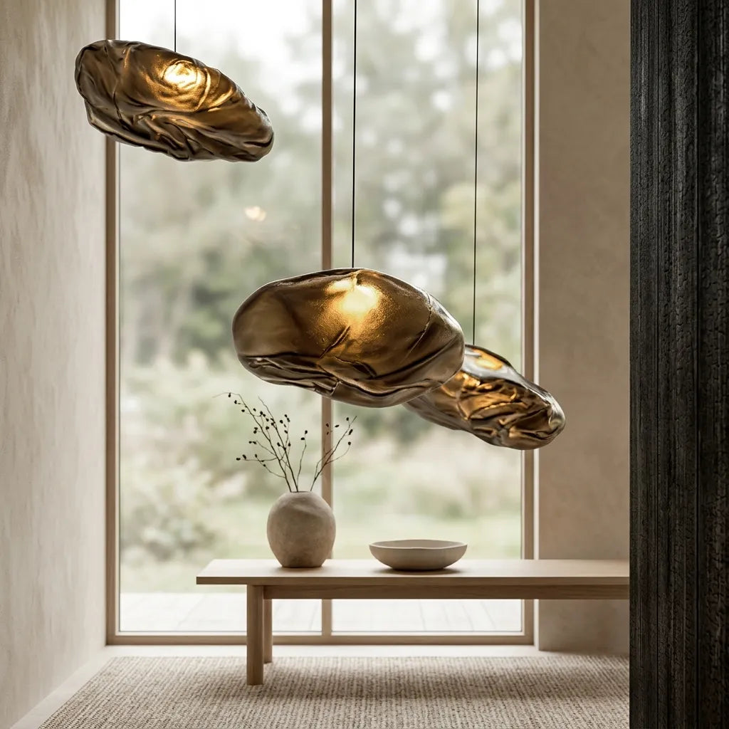 Driftlight Pendant Light, Handcrafted Glass Shade
