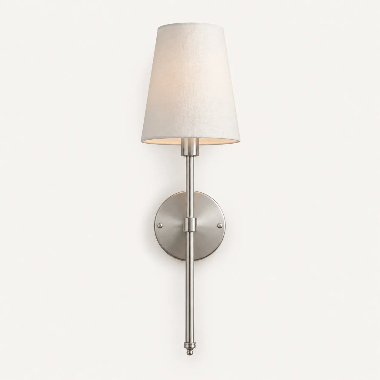 Emberhue Wall Sconce, Vintage Fabric with Metal Accents