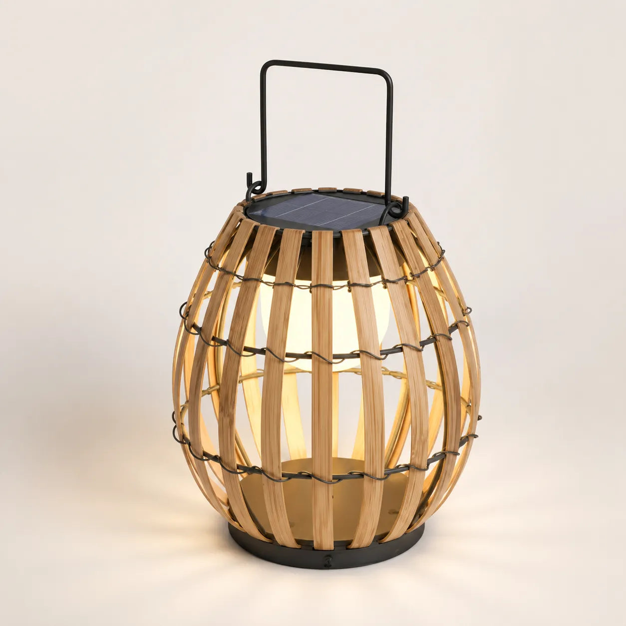 Sundew Outdoor Lamp, Handwoven Rattan