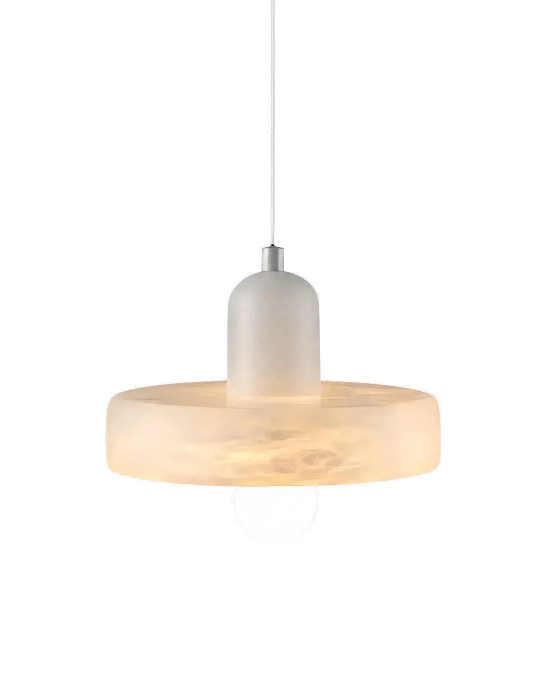 Veinlight Pendant Light, Handcrafted Natural Marble