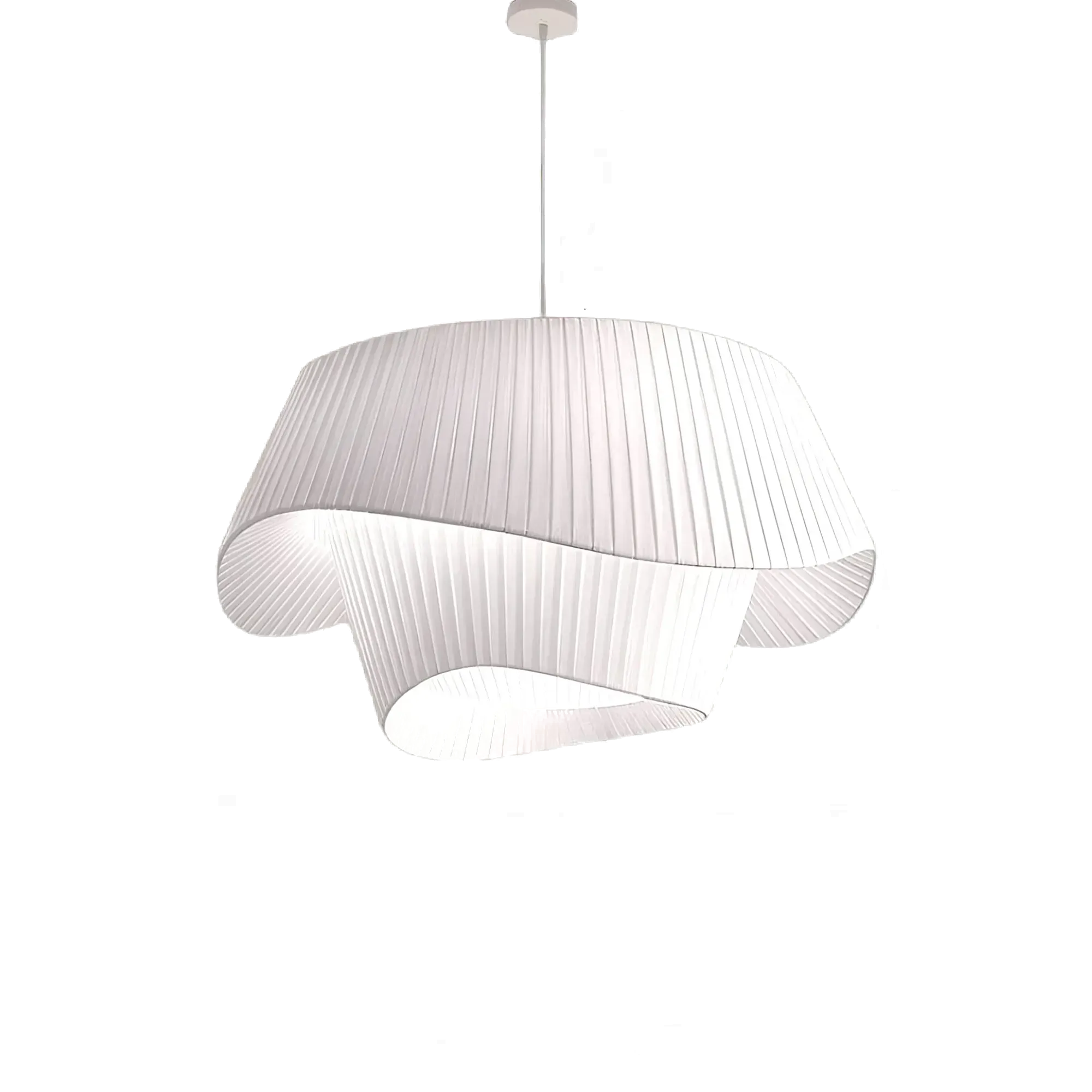Flowlight Pendant Light, Tyvek Acrylic in Beige or White