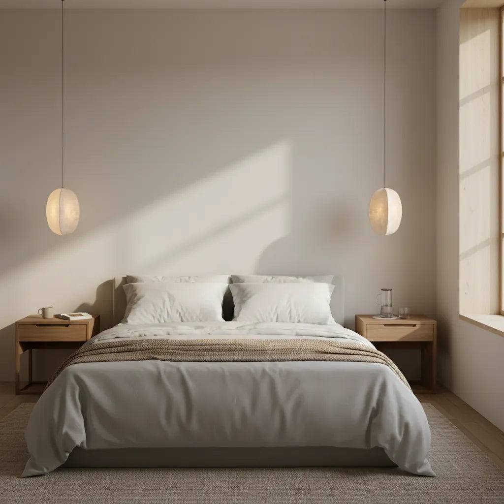 Mistlantern Pendant Light, Soft Imitation Silk Shade